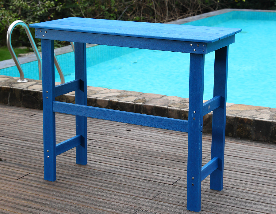 Lebhaftes blaues Bar-Ess-Set „Social“ aus HDPE
