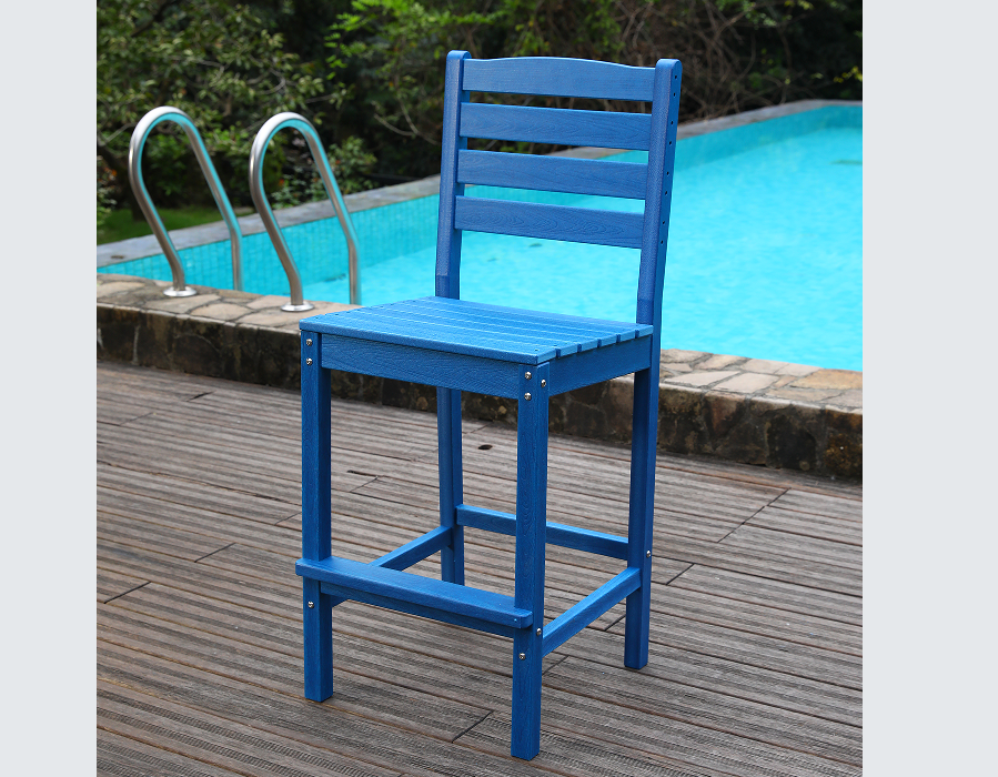 Lebhaftes blaues Bar-Ess-Set „Social“ aus HDPE