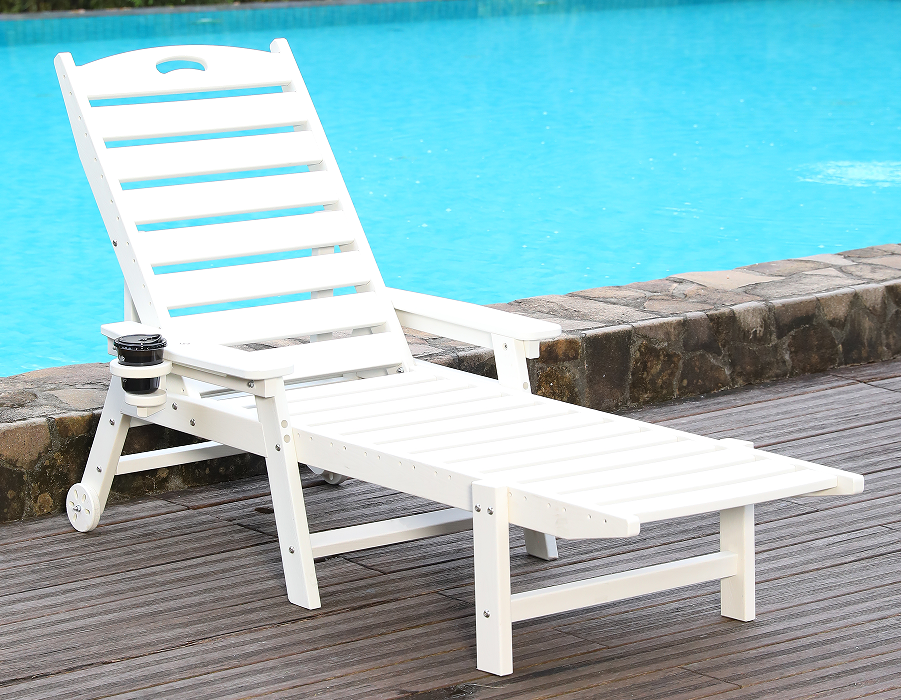 Hellweißer HDPE Solo Adirondack Lounge Chair