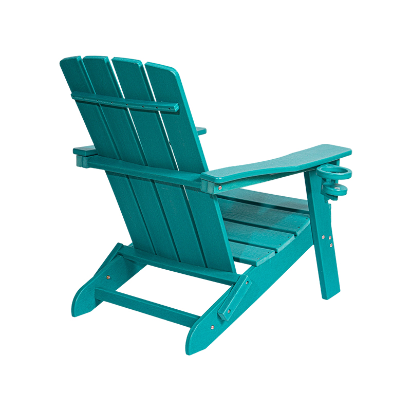 Lake Blue Kleiner Adirondack-Stuhl aus HDPE mit Edelstahlbeschlägen